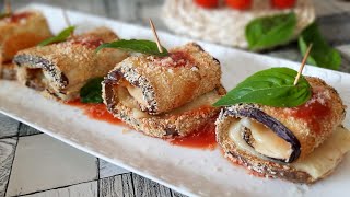 Involtini di melanzane al forno facilissimi e buonissimi ricettavegetariana [upl. by Etnomed]