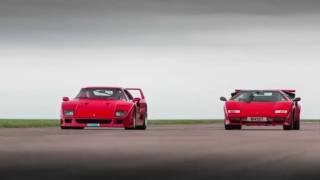 VMax200  Ferrari F40 v Lamborghini Countach  80s Special [upl. by Gluck18]