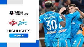 Highlights Spartak vs Zenit 12  RPL 202223 [upl. by Verene822]