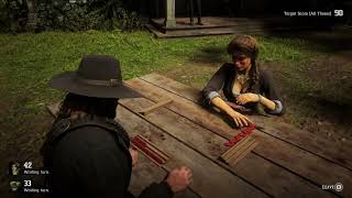 rdr2  Gambler Challenge 5 Win 3 rounds of Dominoes [upl. by Sturdivant]