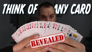 The Most FAMOUS MindReading Card Trick Revealed Mentalism Tutorial [upl. by Salomon]