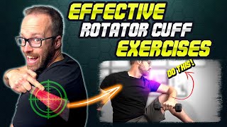 3 Simple amp Highly Effective Rotator Cuff Exercises Home Workout for Infraspinatus Strengthening [upl. by Novonod]