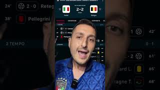 🤬 ItaliaBelgio 22‼️ italia belgio nationsleague calcio [upl. by Lorrac]