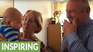 Surprise homecoming for grandparents meet grandson for first time [upl. by Blodget]