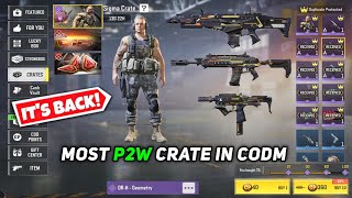 Sigma Crate is Finally back The most awaited Crate in CODM [upl. by Nimra]