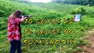 10GA VS 12GA 00 Buckshot And A Friendly Shoot For Accuracy [upl. by Georgina886]