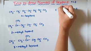 Trick to draw isomers of any Alkane [upl. by Arriat]