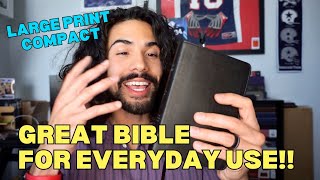 ESV Large Print Compact Bible Review [upl. by Leizar435]