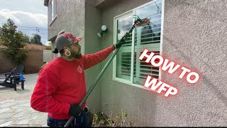 How to use the water fed pole windowcleaning [upl. by Laehplar]