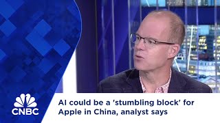 AI could be a stumbling block for Apple in China analyst says [upl. by Gombach]