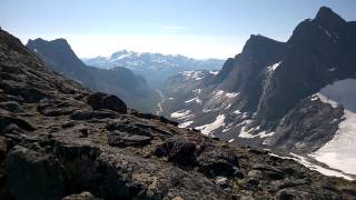 Panoramic view from Skagastølsbu Hurrungane Jotunheimen Norway [upl. by Namruht]