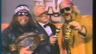 Macho Man and Jesse Ventura Promo on Tito SantanaJYD 03011986 [upl. by Ardnusal]