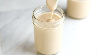 Easy Homemade Tahini Recipe  How to Make Tahini [upl. by Arretnahs125]