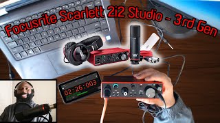 Focusrite Scarlett 2i2 Studio 3rd Gen 🎤  Mobile Studio Recording 🔴  USB Audio Interface 🔥 [upl. by Christmann797]