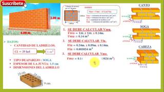 APRENDE A CALCULAR EL VOLUMEN DE MORTERO PARA UN MURO  paso a paso [upl. by Eelsha]