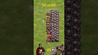 50 Elite Teutonic Knights vs 50 Elite Ballista Elephants AoE2 [upl. by Letnahc]