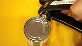 Opening Can with Safe Rim Can Opener [upl. by Mommy522]