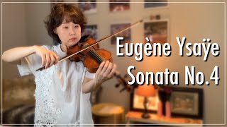 Eugène Ysaÿe Sonata for Solo Violin No4 Sarabande l 이자이 소나타 4번 [upl. by Elocim]