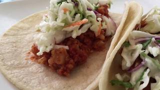 Veggie Tacos With Coconut Lime Slaw [upl. by Dinsdale]