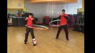 Weighted Sports Hula Hoop Workout plus  2  Front Kick amp Cross Jab by Rosemary [upl. by Shulman]