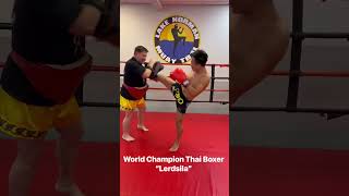 Lerdsila loves training at Lake Norman Muay Thai [upl. by Khanna]