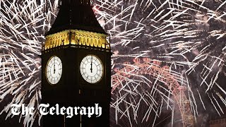 London rings in 2024 with spectacular fireworks display  New Years Eve [upl. by Noryahs]