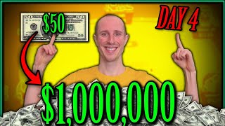 50 to 1000000  Bankroll Challenge Day 4 [upl. by Anaujnas]