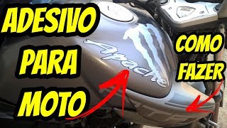 ADESIVO PARA MOTOS  COMO FAZER [upl. by Ellissa315]