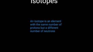 GCSE Chemistry Isotopes [upl. by Warrick960]