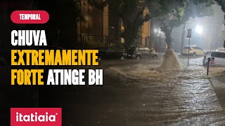 BELO HORIZONTE É ATINGIDA POR CHUVA EXTREMAMENTE FORTE NA NOITE DESTA TERÇAFEIRA 23 [upl. by Nimajneb]