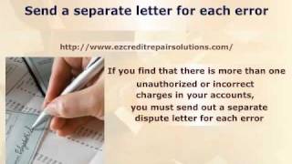 How To Write A Credit Dispute Letter that Works [upl. by Eamaj]