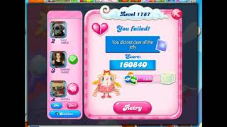 Candy Crush Level 1787 Talkthrough 12 Moves 0 Boosters [upl. by Clougher]