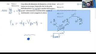 🔭 Luglio 2024  Fisica e matematica n° 293  Una sfera di alluminio di diametro 16 cm viene immersa… [upl. by Brocklin]