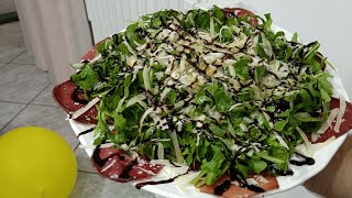 Bresaola Rucola e scaglie di Parmigiano veloce e light [upl. by Sosthenna858]