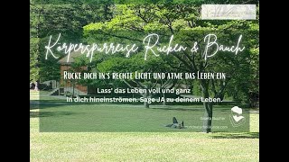 Meditation für dich Körperspürreise zum Rücken und Bauch [upl. by Surovy]