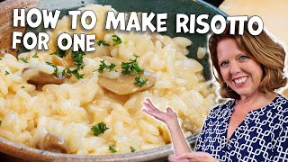 Easy Risotto Dinner For One  Done In Less Than 30 Minutes [upl. by Hsizan180]