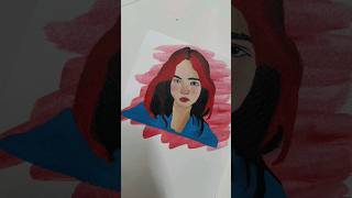 acrylic portrait painting paintingtutorial paintingtutorialforbeginners painting portrait art [upl. by Thomasina401]