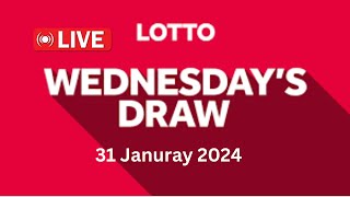 The National Lottery Lotto draw live results from Wednesday tonight 31 January 2024  lotto live [upl. by Rhodie891]