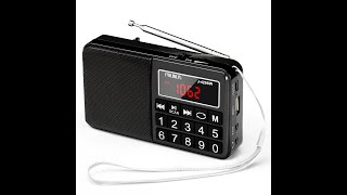 PRUNUS J429 Big Buttons Radio Digital Radio FM AM SW Rechargeable Friendly to Elderly Friends [upl. by Jobye]