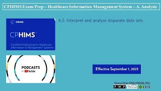 CPHIMS Exam Prep – Healthcare Information Management System – A AnalysisA5  Podcast [upl. by Atinihc]