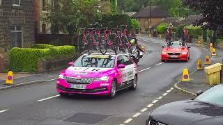 Tour De Britain 2024 Sheffield to Barnsley stage passing through Grenoside [upl. by Bennie]