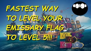 SEA OF THIEVES  EASY WAY TO LEVEL UP YOUR EMISSARY FLAGS [upl. by Ami244]