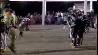 Native American Indian Pow wow  Men Chicken Dancing [upl. by Haorbed]