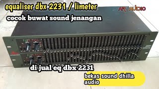 review equaliser dbx 2231  limiter 3 u  di jual equaliser dbx 2231 [upl. by Hnilym]