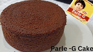 Parle G Biscuit Cake  Parle G Cake Without oven  Easy Cake Recipe [upl. by Chadburn328]