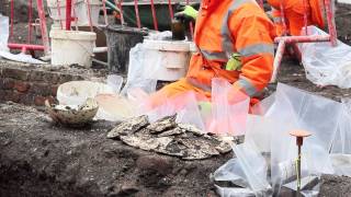 Crossrail Archaeology 18th century finds uncovered at Bedlam [upl. by Mullac]