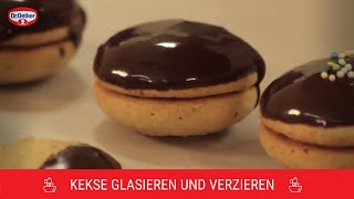 Kekse glasieren und verzieren  Tipps vom Dr Oetker Konditormeister  Dr Oetker [upl. by Chessy]