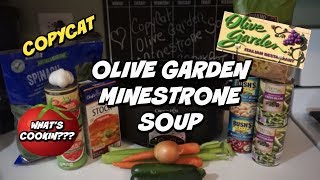 COPYCAT OLIVE GARDEN MINESTRONE SOUP RECIPE  CROCKPOT VERSION 🍅🍆🌽 [upl. by Innoc]