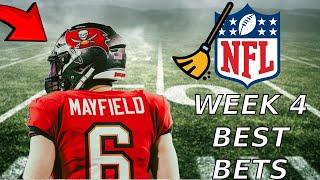 The Janitors Closet NFL WEEK 4 BEST BETS 🔥🔥 [upl. by Ymmas]