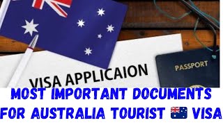 Most Important Documents For Australia Tourist Visa 🇦🇺  Document List Australia Visit Visa 🇦🇺 [upl. by At]